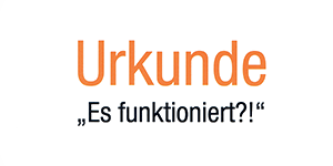 Urkunde - Es funktioniert Urkunde - Es funktioniert