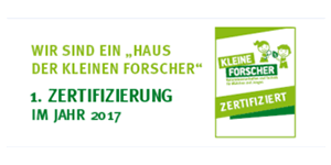 Haus der kleinen Forscher, 2. Zertifizierung: 2019 Haus der kleinen Forscher, 2. Zertifizierung: 2019